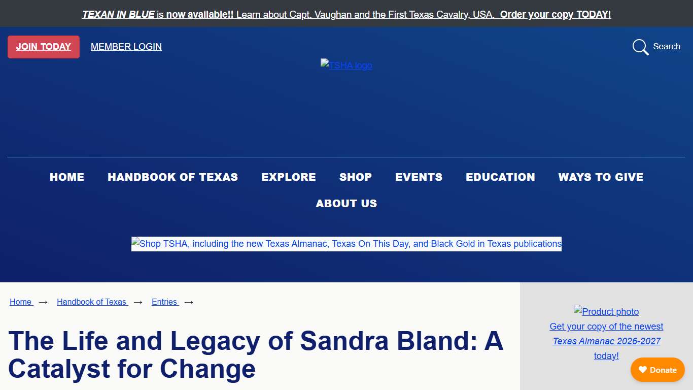 Bland, Sandra Annette [Sandra]